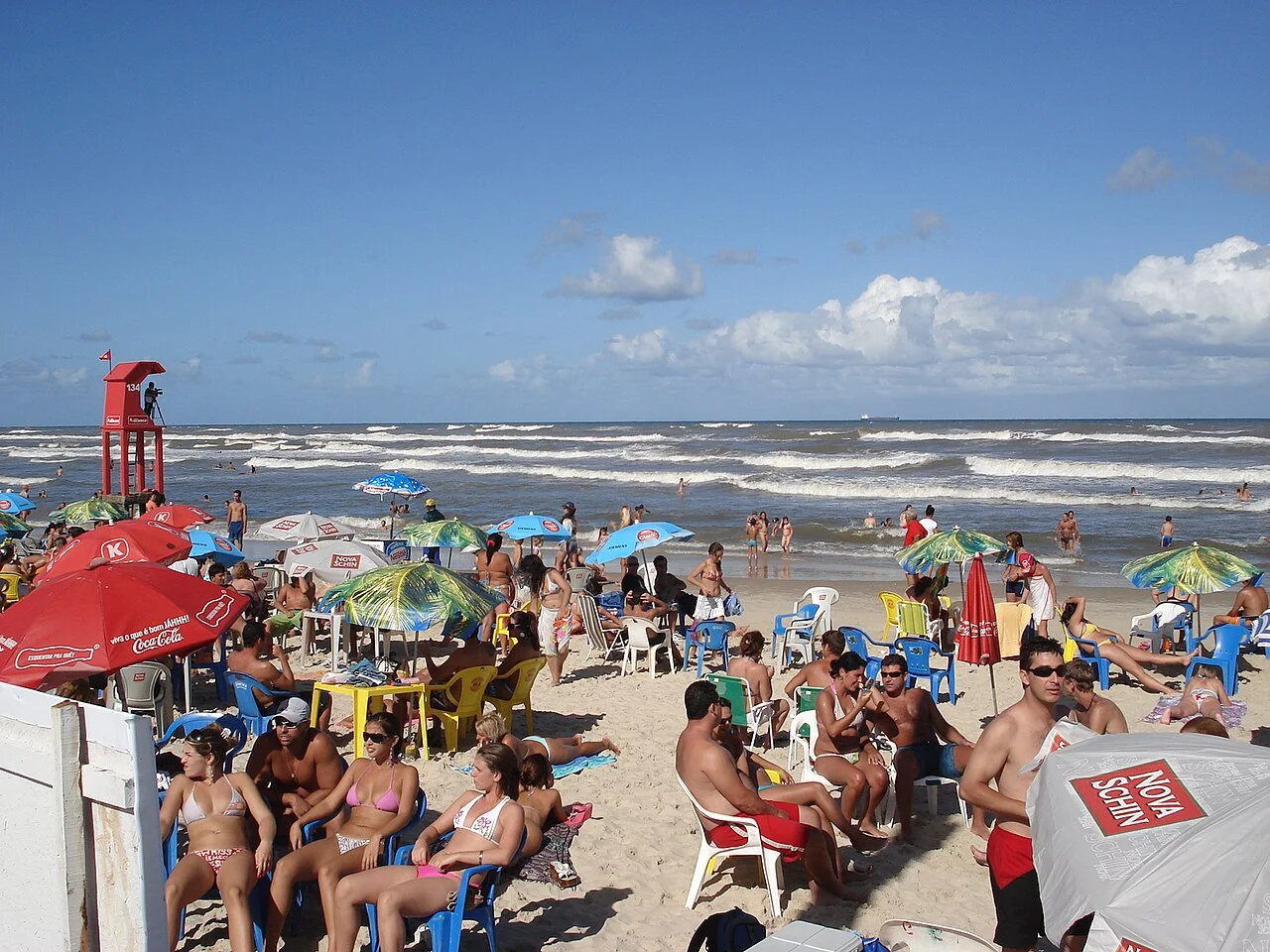Vista da praia de Imbé, Rio Grande do Sul